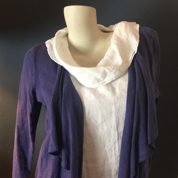 NWT Lagenlook Linen Jacket - Picture 2 of 6